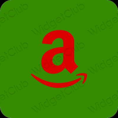эстетический зеленый Amazon значки приложений