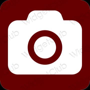 Estético marrón Camera iconos de aplicaciones