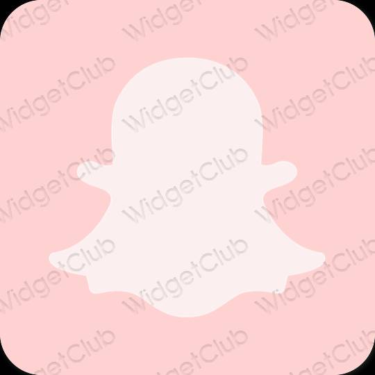 Estetické Ružová snapchat ikony aplikácií
