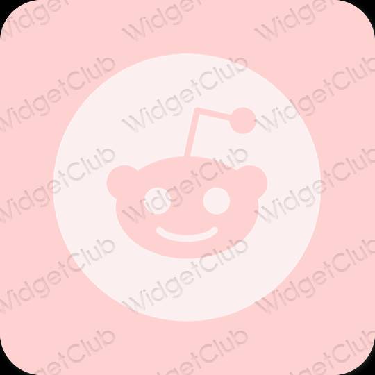 Естетски розе Reddit иконе апликација