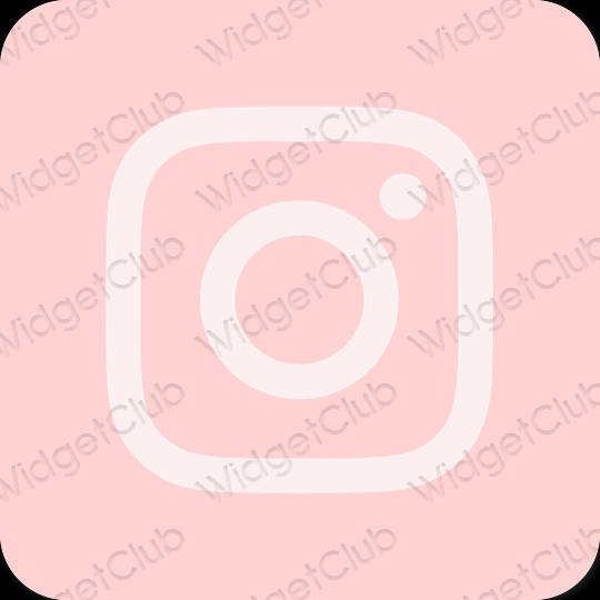 Esztétika rózsaszín Instagram alkalmazás ikonok