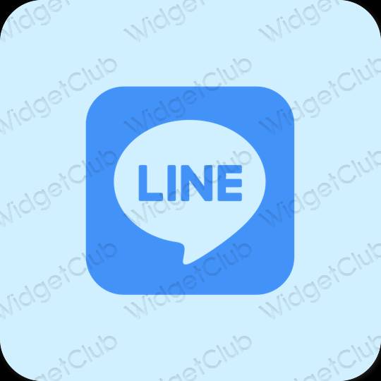 Estetski ljubičasta LINE ikone aplikacija
