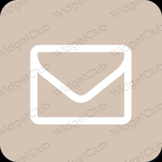 Stijlvol beige Mail app-pictogrammen