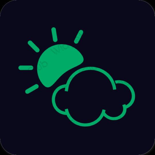 Estetyczne Weather ikony aplikacji