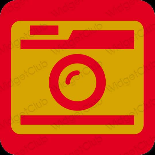 Естетичен лилаво Camera икони на приложения