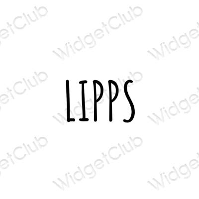 Estética LIPS ícones de aplicativos