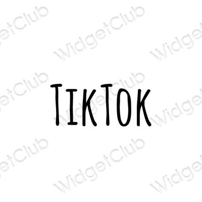 Estetické ikony aplikácií TikTok