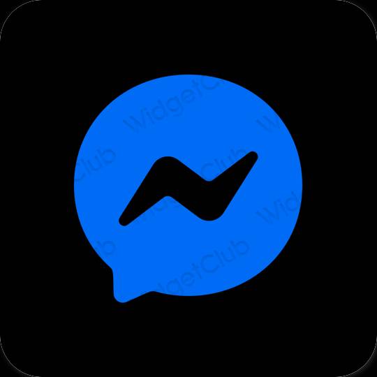 Stijlvol blauw Tver app-pictogrammen