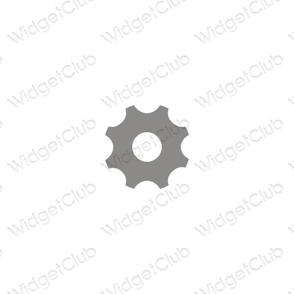 Icônes d'application Settings esthétiques