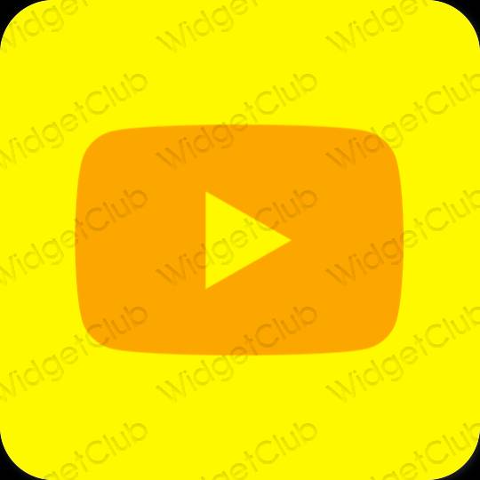 Icônes d'application Youtube esthétiques