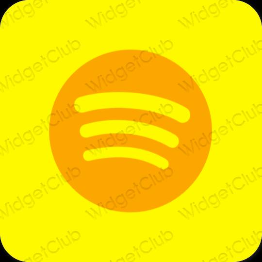 Esthetische Spotify app-pictogrammen