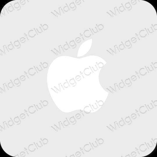 جمالي اللون الرمادي Apple Store أيقونات التطبيق