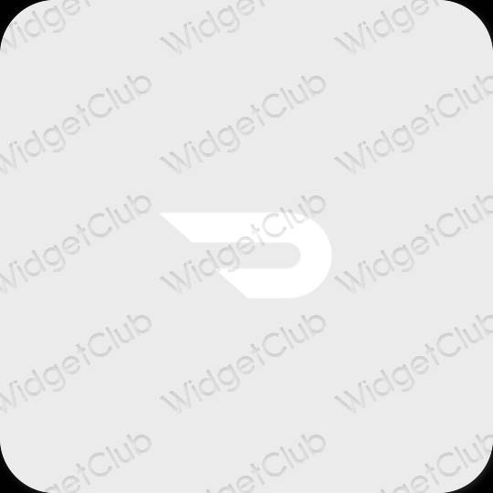 Естетичен сиво Doordash икони на приложения