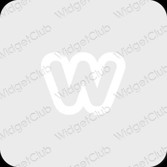 Estetis Abu-abu Weebly ikon aplikasi