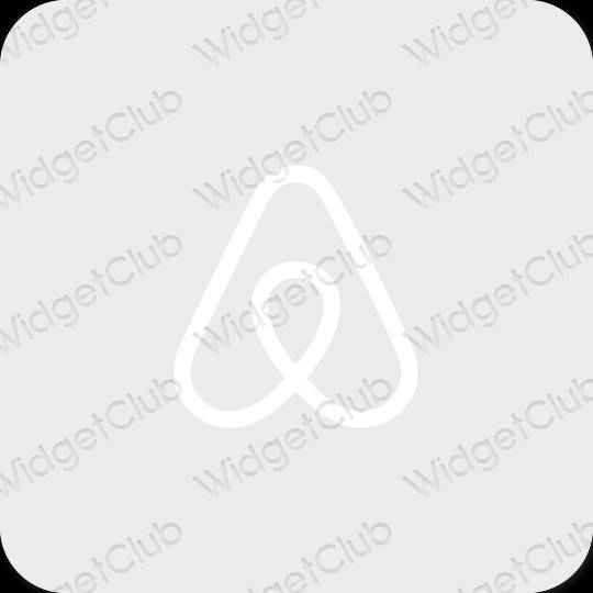 Æstetisk grå Airbnb app ikoner