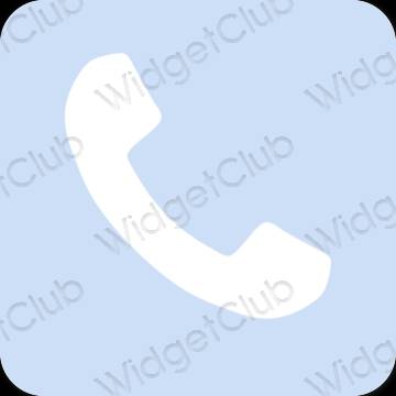 אֶסתֵטִי כחול פסטל Phone סמלי אפליקציה