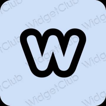 Estetické Fialová Weebly ikony aplikácií