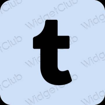 Estetsko vijolična Tumblr ikone aplikacij