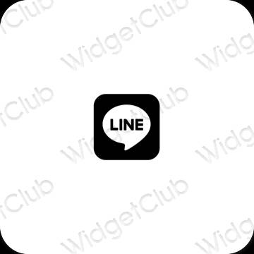 Pictograme pentru aplicații LINE estetice