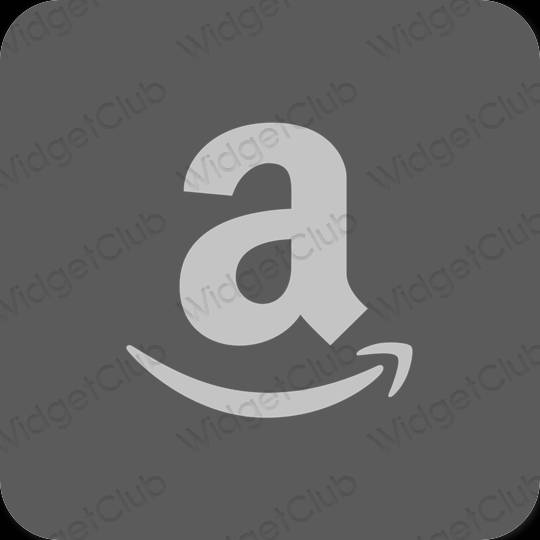 Estetický šedá Amazon ikony aplikací