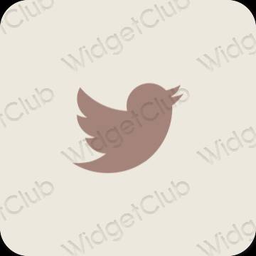 Estetyczne Twitter ikony aplikacji