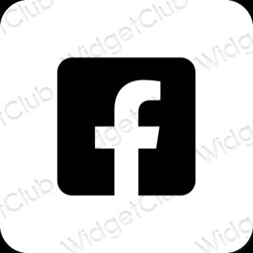 Estética Facebook iconos de aplicaciones