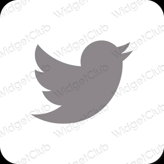 Esthetische Twitter app-pictogrammen