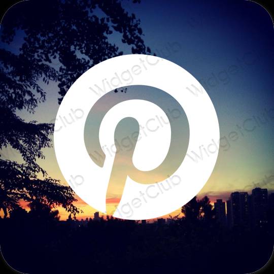 جمالية Pinterest أيقونات التطبيقات