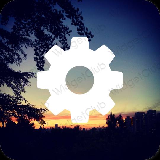 Æstetiske Settings app-ikoner