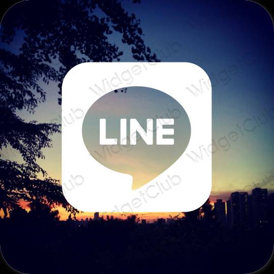 Esthetische LINE app-pictogrammen