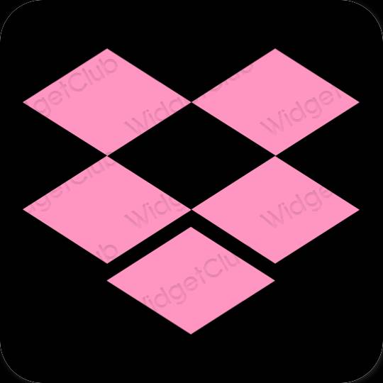 Ästhetische Dropbox App-Symbole