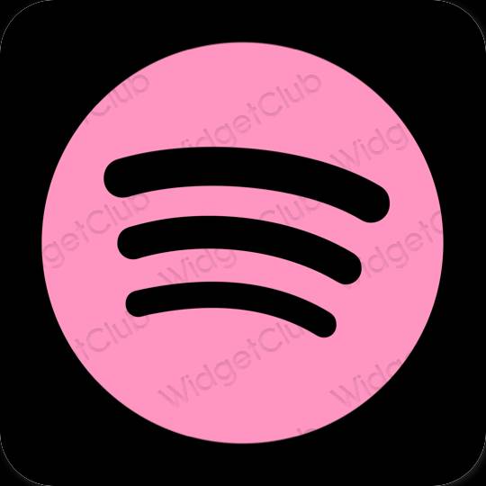 جمالية Spotify أيقونات التطبيقات