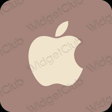 Estetico Marrone Apple Store icone dell'app