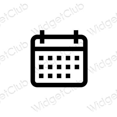Estetinės Calendar programų piktogramos