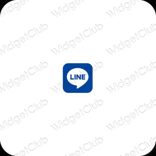 Icônes d'application LINE esthétiques