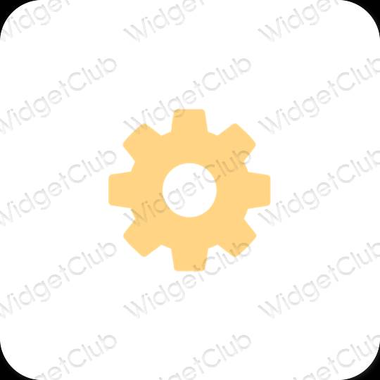 Æstetiske Settings app-ikoner