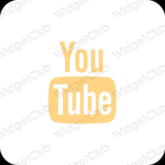 Icônes d'application Youtube esthétiques