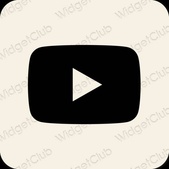 Icônes d'application Youtube esthétiques