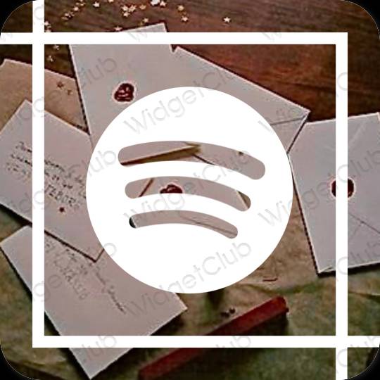 Estetické ikony aplikací Spotify