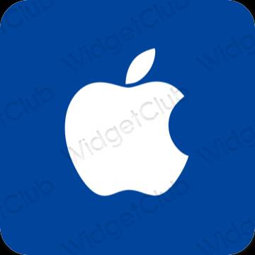 Æstetisk blå Apple Store app ikoner