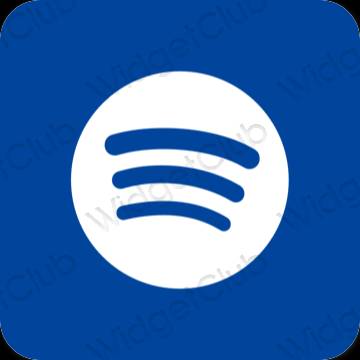 Αισθητικός μωβ Spotify εικονίδια εφαρμογών