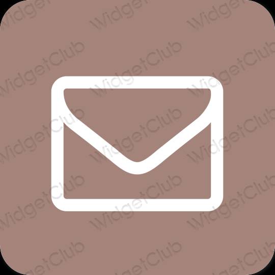 Estetic maro Mail pictogramele aplicației