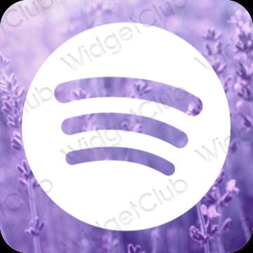 Esthetische Spotify app-pictogrammen