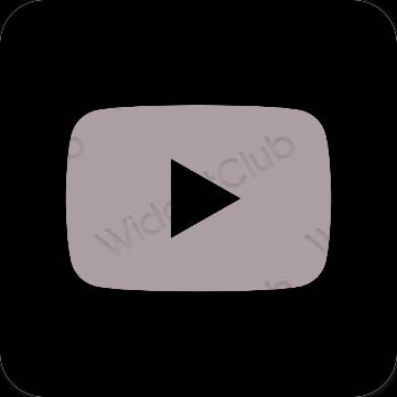 Icônes d'application Youtube esthétiques