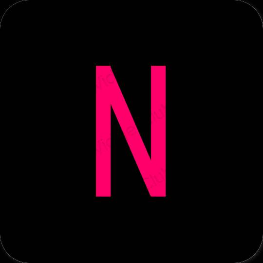 Esthetische Netflix app-pictogrammen