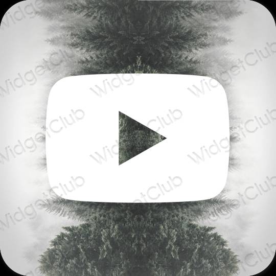 Icônes d'application Youtube esthétiques