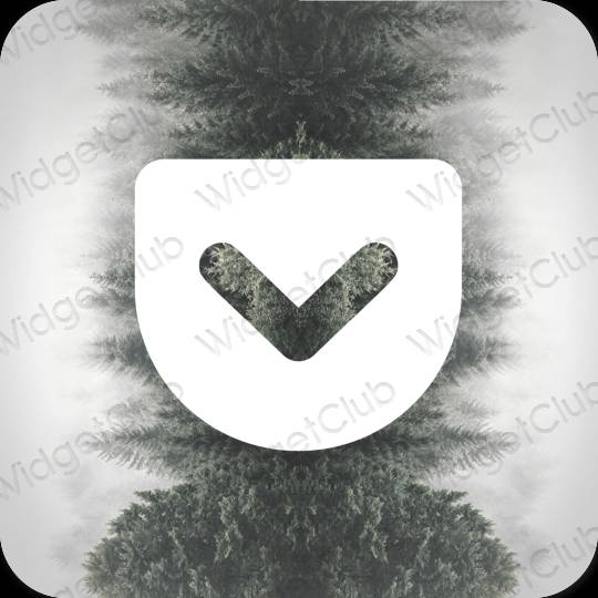 Ästhetische Pocket App-Symbole