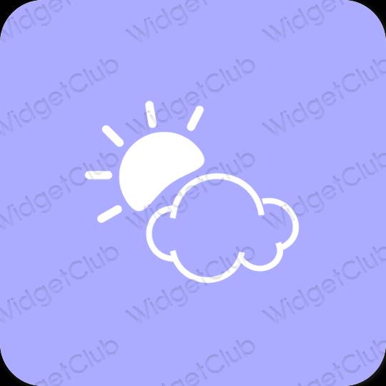 Esztétikus Weather alkalmazásikonok