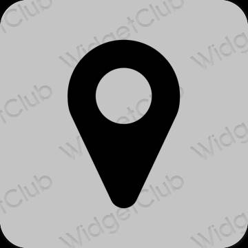 Esthetische Google Map app-pictogrammen