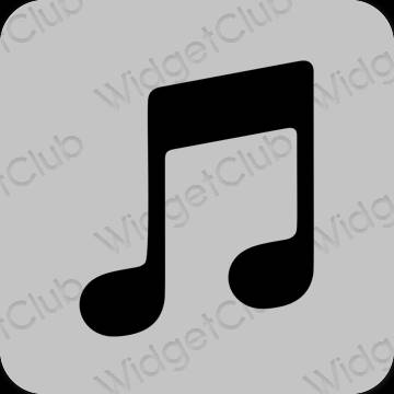 Esthetische Music app-pictogrammen